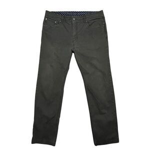 Prana Pants Mens 38x32* Tucson Slim Fit Stretch Grey Organic Cotton Canvas